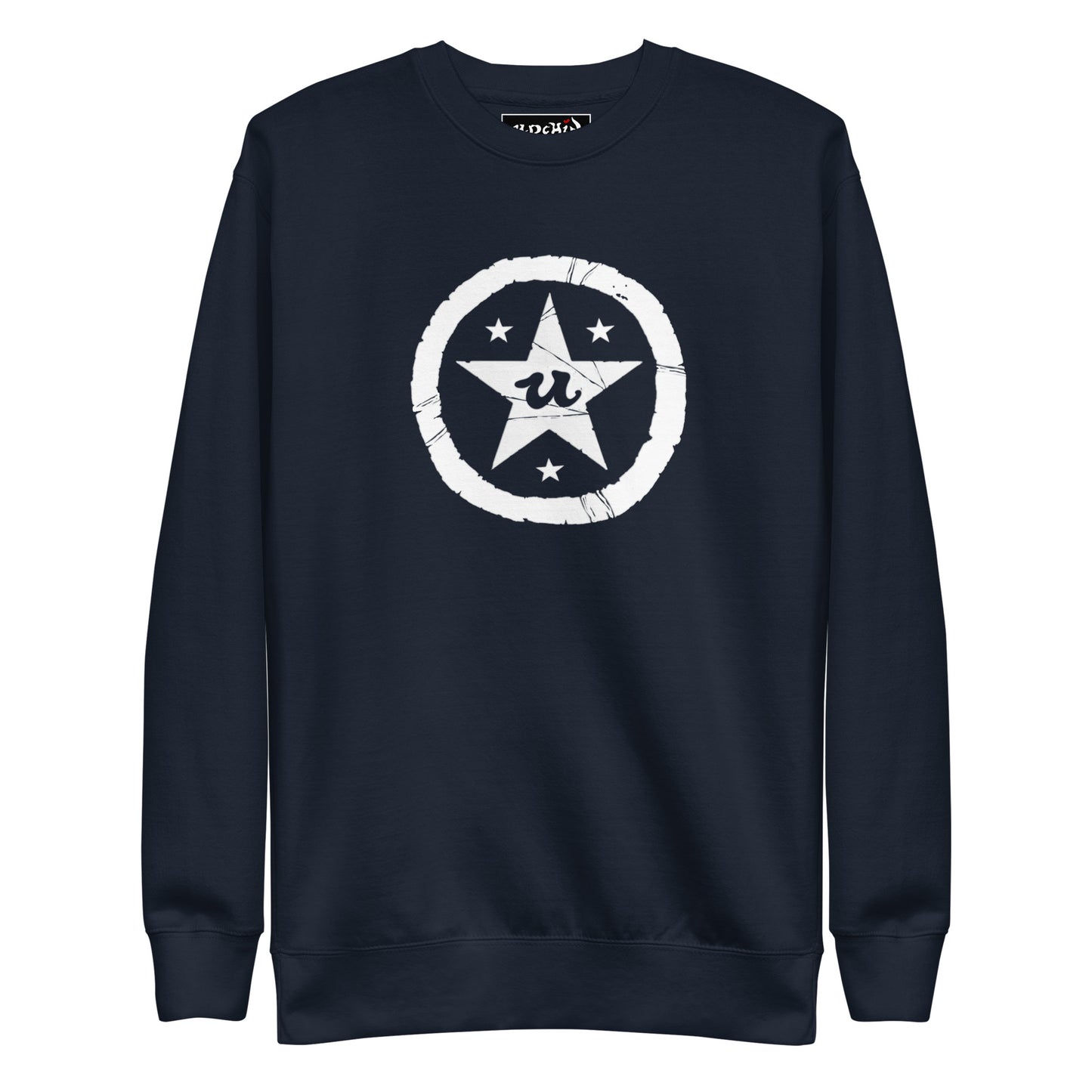 URCHIN 'U STAR' White Logo. Premium Cotton Sweatshirt. Choice of Colours. Unisex.