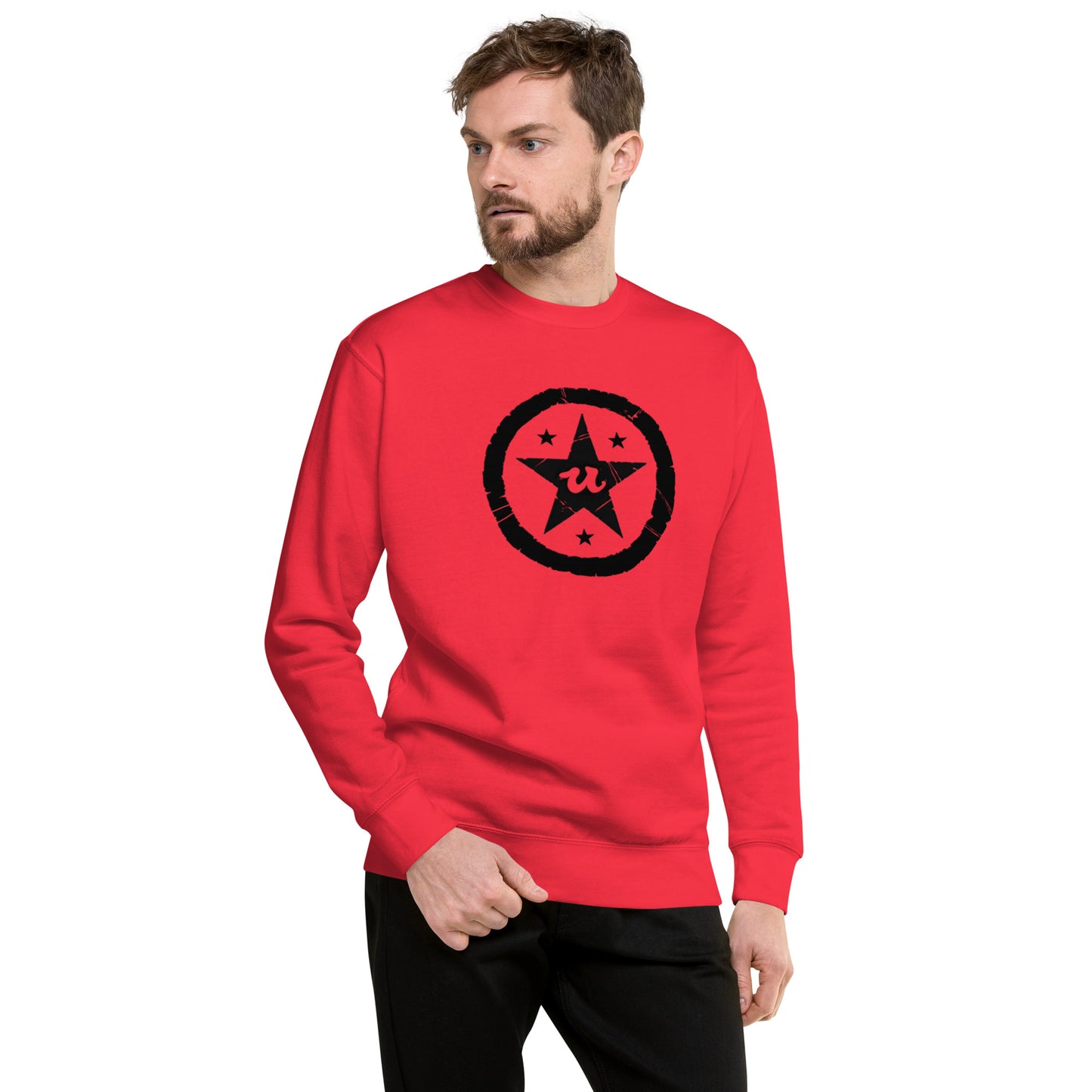 URCHIN Clothes 'U STAR' Black Logo. Premium Cotton Sweatshirt. Choice of Colours. Unisex.