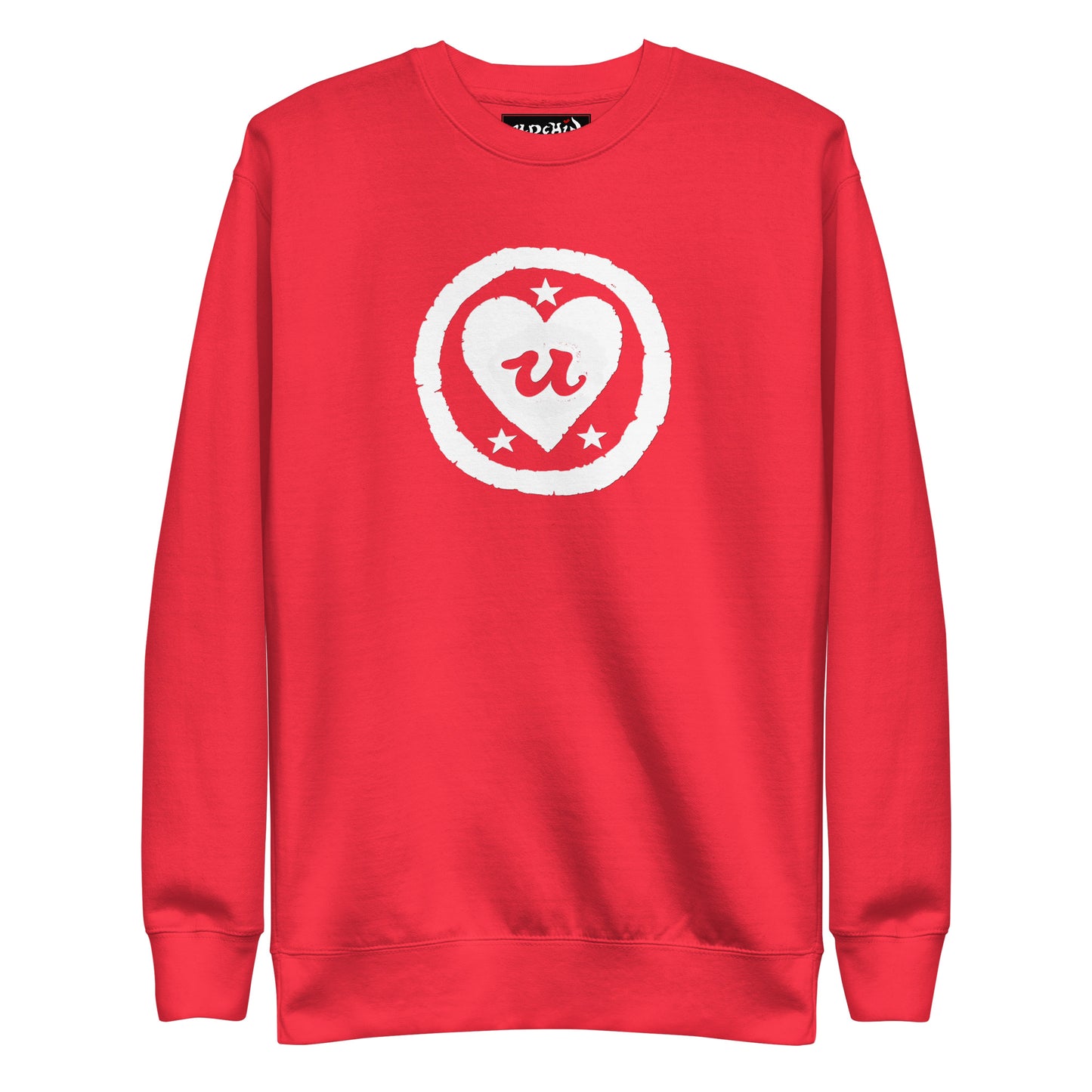 URCHIN 'LOVE U' White Logo. Premium Cotton Sweatshirt. Choice of Colours. Unisex.