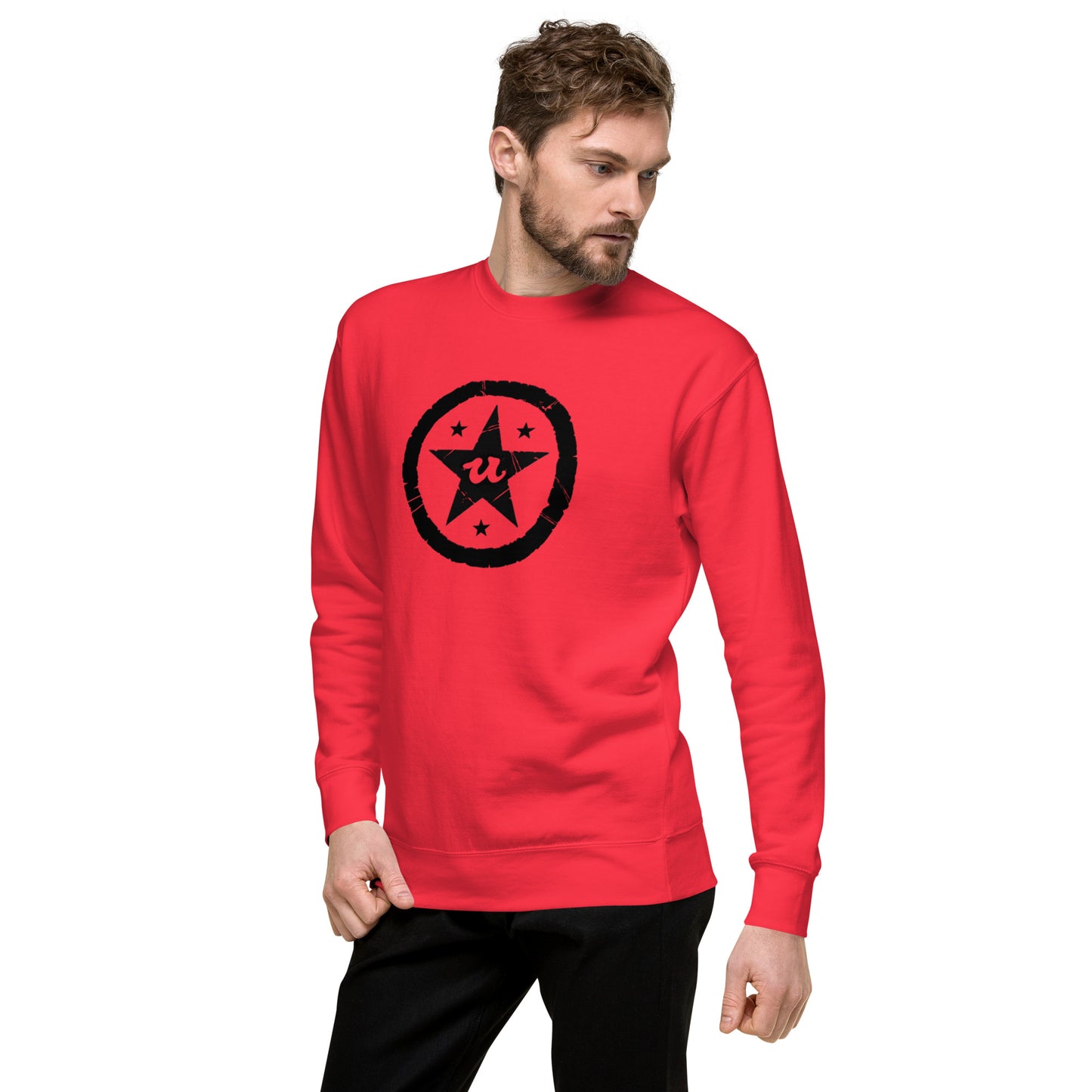 URCHIN Clothes 'U STAR' Black Logo. Premium Cotton Sweatshirt. Choice of Colours. Unisex.