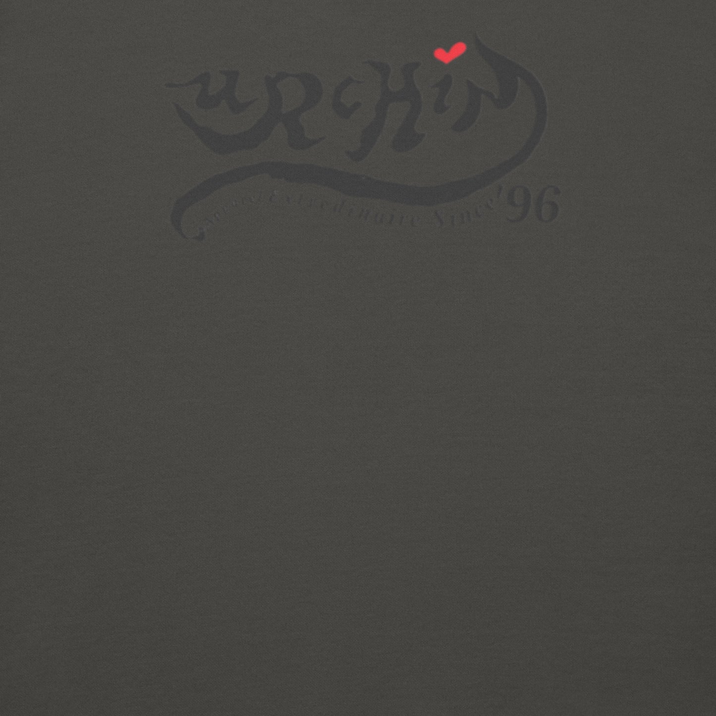 URCHIN Clothes 'LOVE U' Black Logo. Premium Cotton Sweatshirt. Choice of Colours. Unisex.
