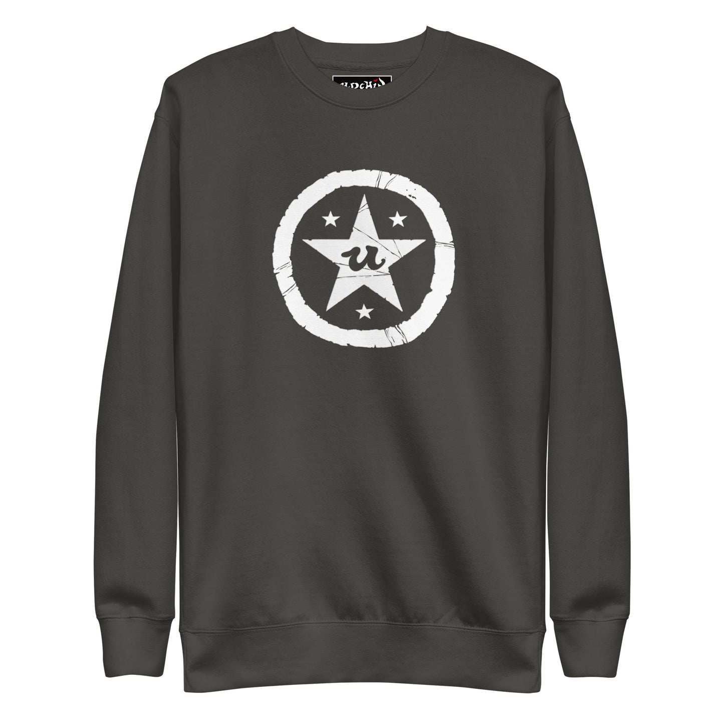 URCHIN 'U STAR' White Logo. Premium Cotton Sweatshirt. Choice of Colours. Unisex.