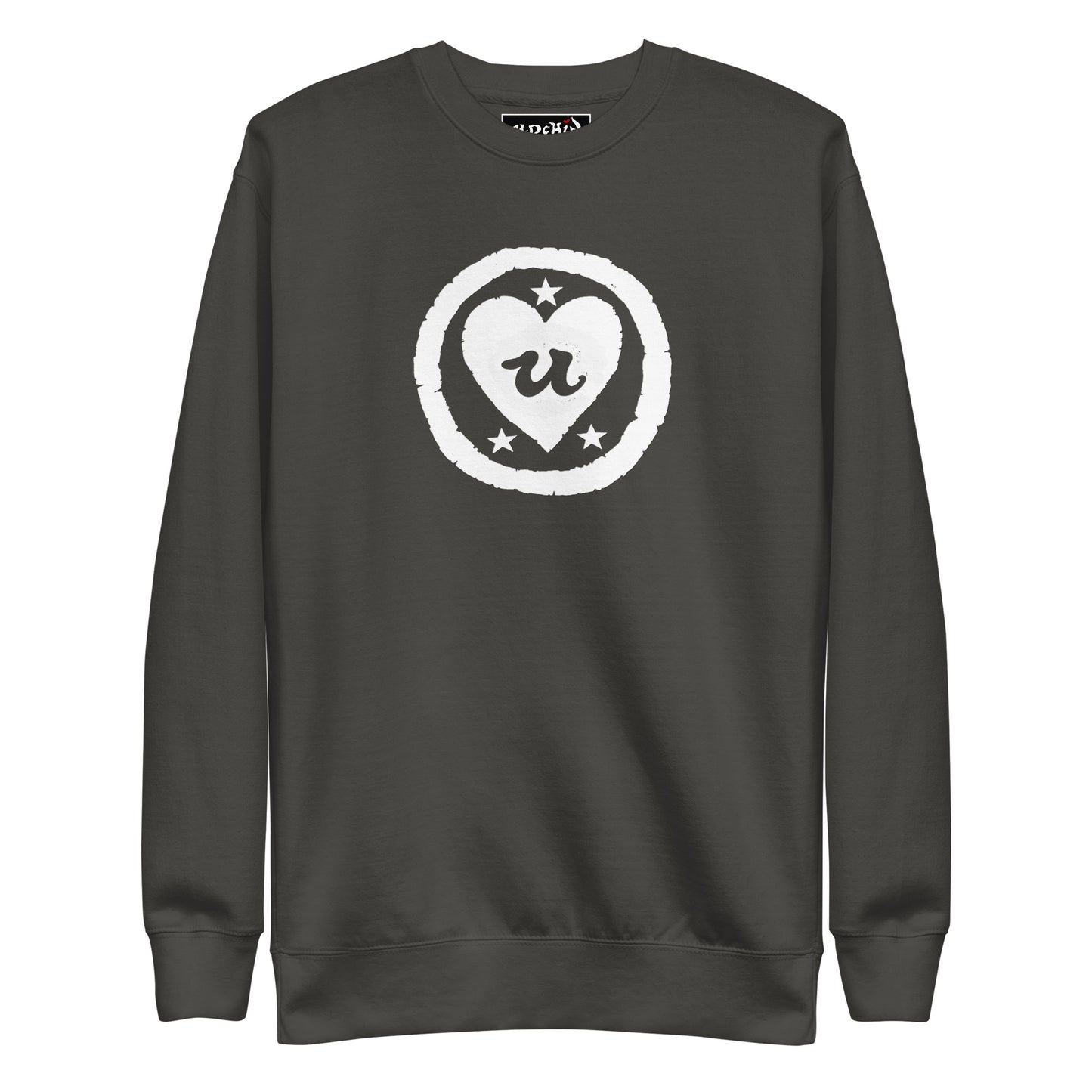 URCHIN 'LOVE U' White Logo. Premium Cotton Sweatshirt. Choice of Colours. Unisex.