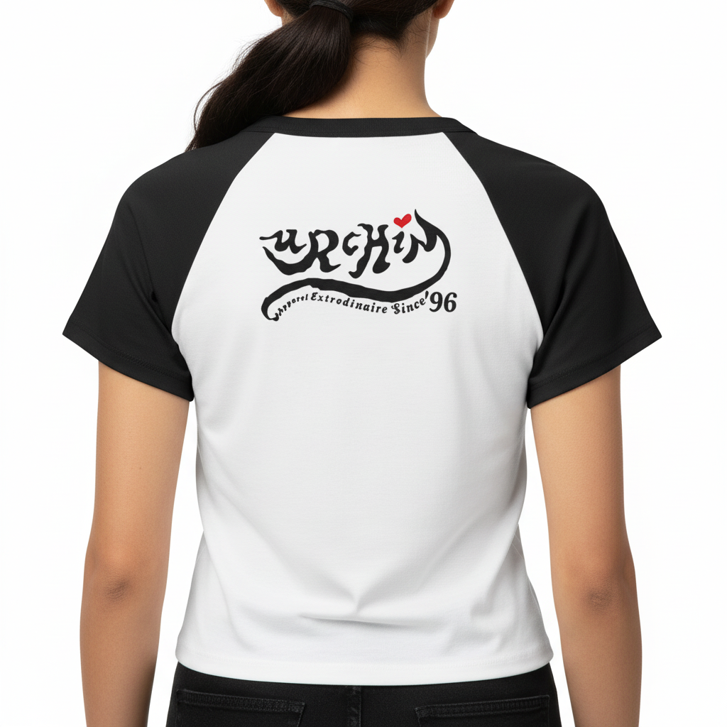 Women’s micro rib raglan baby tee