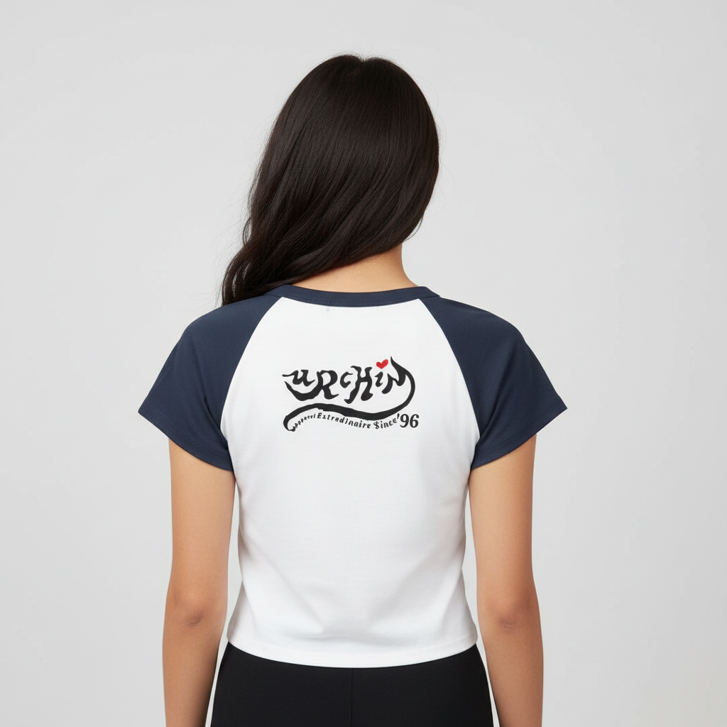 Women’s micro rib raglan baby tee