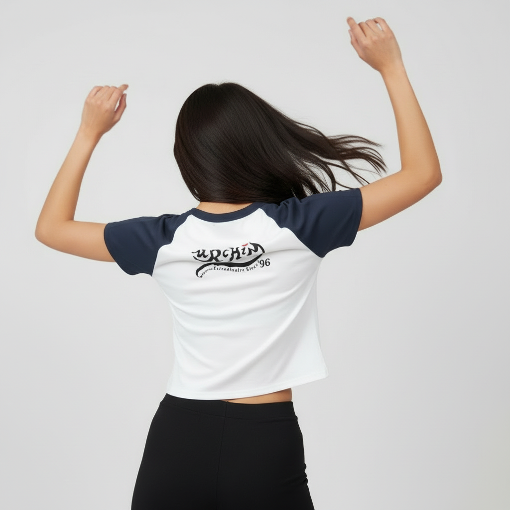 Women’s micro rib raglan baby tee