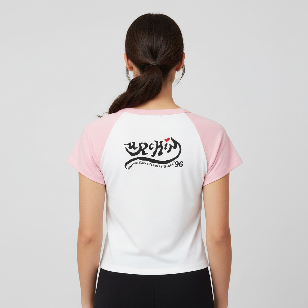 Women’s micro rib raglan baby tee
