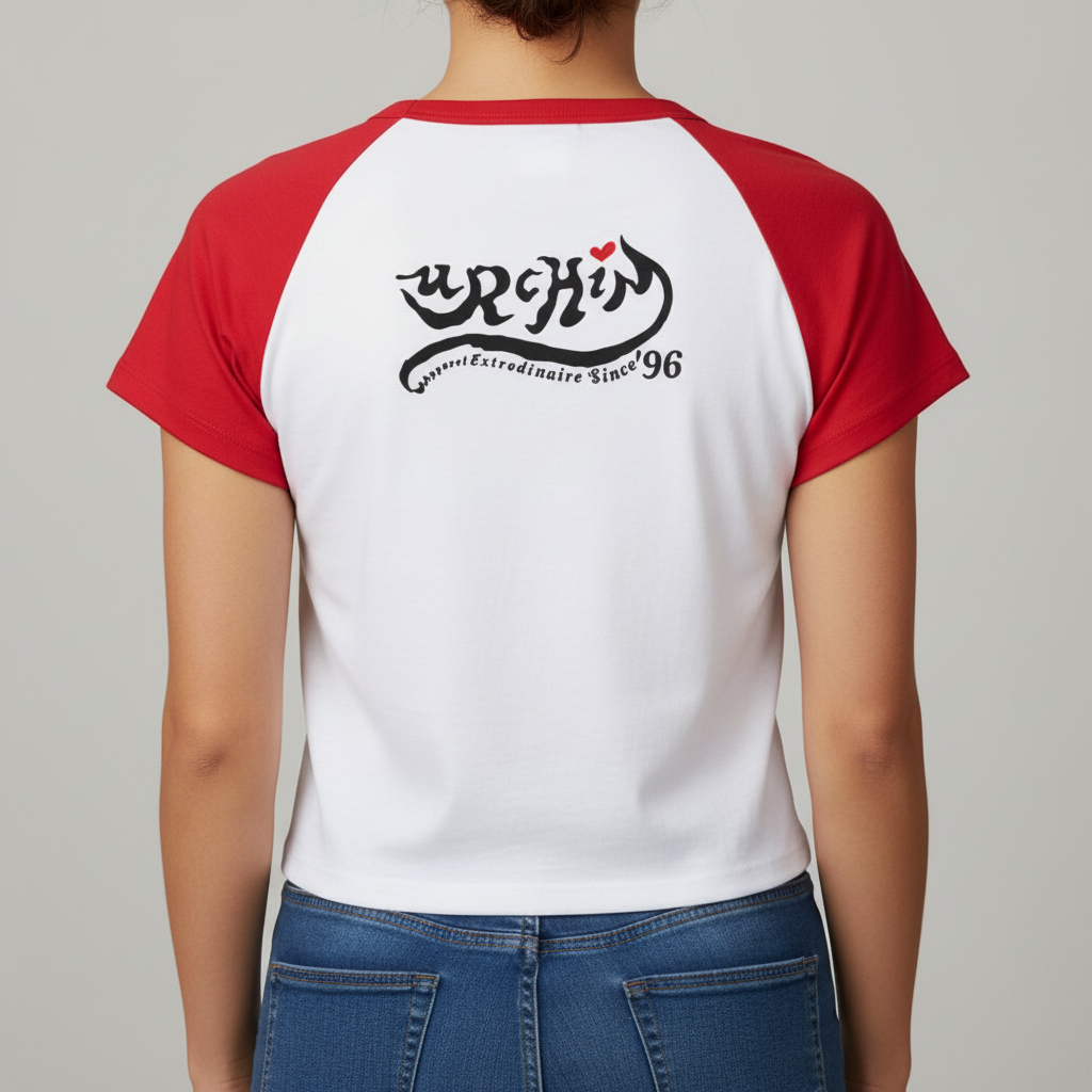 Women’s micro rib raglan baby tee
